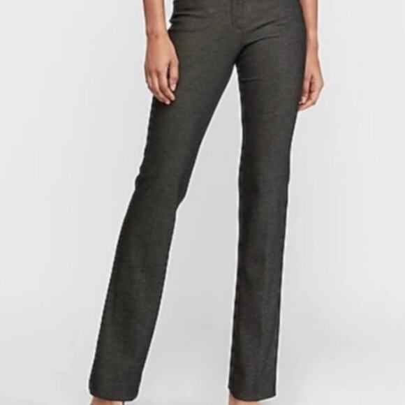Express Editor Black/Grey Dot Trouser Pant Size 6 - Picture 1 of 7